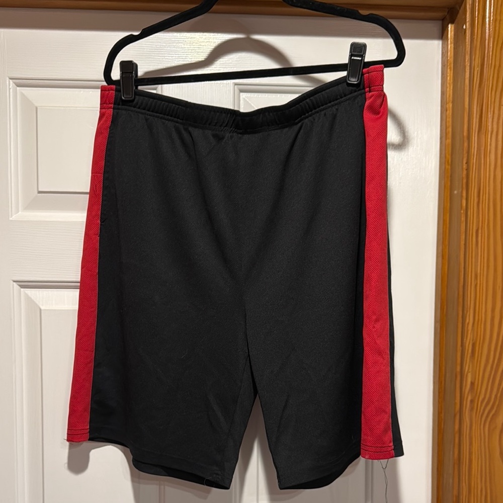 Black and Red Men's Athletic Shorts